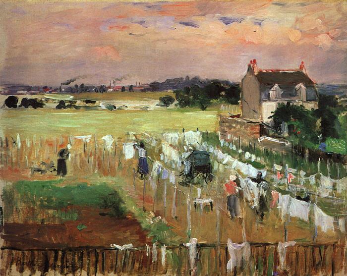 Berthe Morisot Hanging Out the Laundry to Dry Germany oil painting art